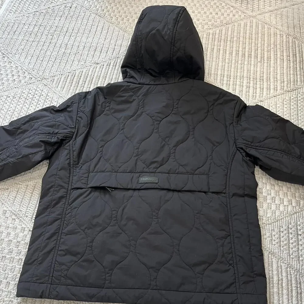 HALFDAYS Bessie Packable Puffer Jacket In Black - Picture 7 of 7